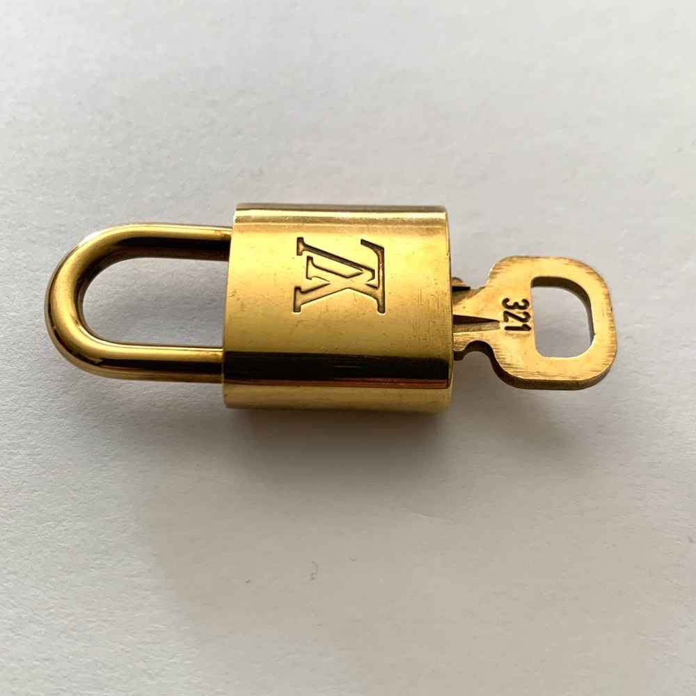 Louis Vuitton Gold Padlock with Key #321 - Picture 3 of 6